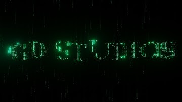 GD Studios | Matrix Resurrections style title | Blender | Eevee | GD 8k