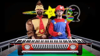 Two pianists play Rainbow Road ON Rainbow Road