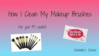 How To Clean MAKEUP BRUSHES: UNDER A DOLLAR!