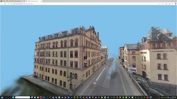 Gaussian splat of Norrköping running in PlayCanvas