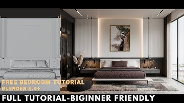 [FULL TUTORIAL] How to make Photorealiatic Bedroom render from Scratch in Blender 4.0+ || cycles