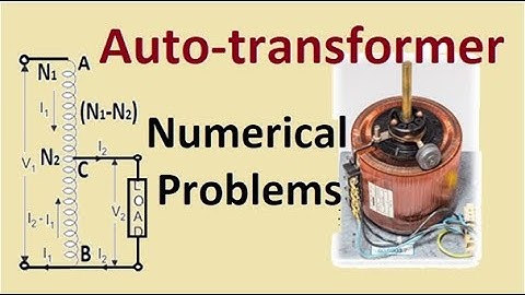 Numerical on working of Auto Transformer, Increased VA rating, Inductive & conductive power transfer