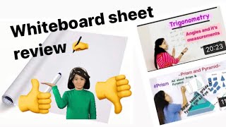 Whiteboard sheet for wall review || white board sticker || ✍️📝