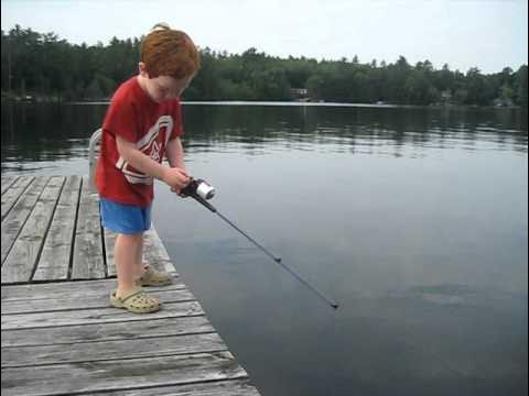 How to Respool New Line on a Kid Casters Fishing Rod 