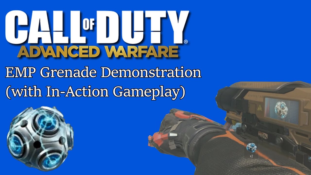 Call of Duty Advanced Warfare EMP Grenade Demonstration (with InAction Gameplay) YouTube
