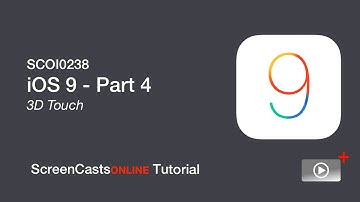 Preview - iOS 9 - Part 4 - 3D Touch