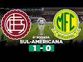 MIRASSOL PERDE PARA O LANÚS E SE CLASSIFICA EM SEGUNDO DO GRUPO G NA LIBERTADORES!