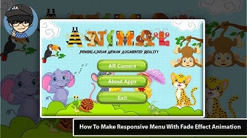 Unity Tutorial - Responsive Menu With Fade Effect Animation