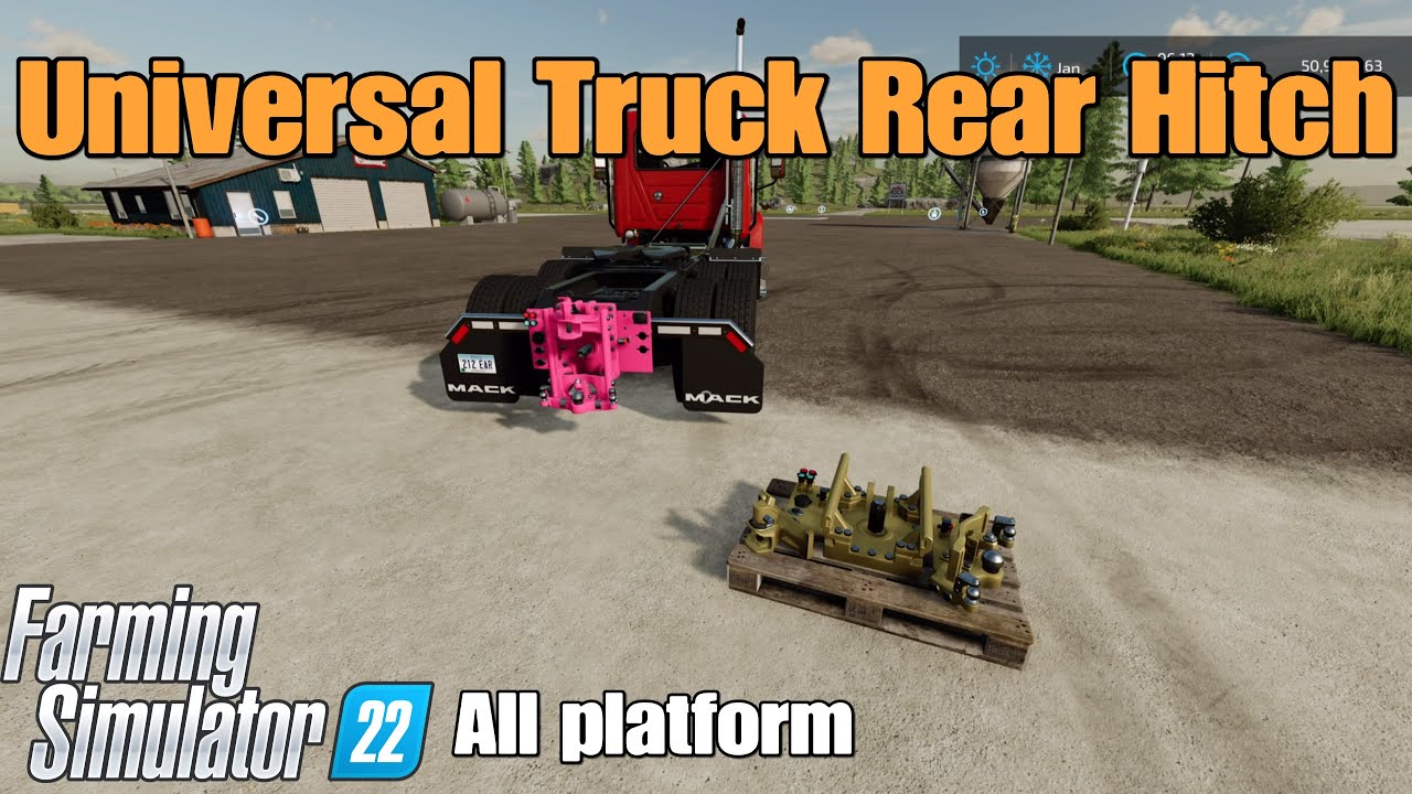 Universal Truck Rear Hitch /FS22 mod for all platforms 