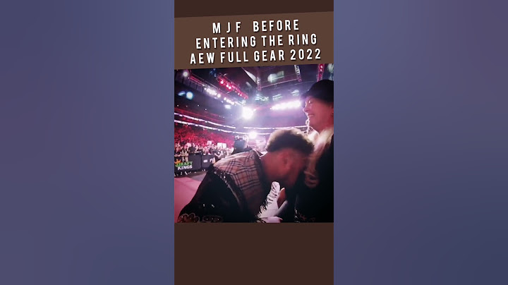 MJF "interacts" with a fan during his entrance at AEW Full Gear 2022 #SaltOfTheEarth #Shorts