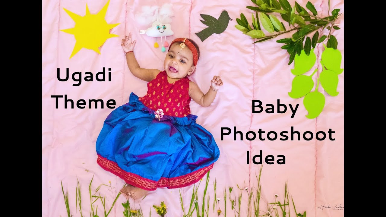 How to make ugadi theme baby photoshoot in abroad - baby photography #