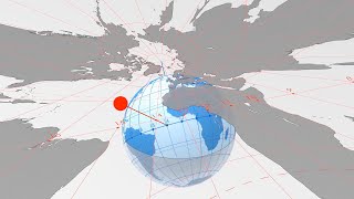 Gnomonic Map Projection Sundial Orbis Solaris