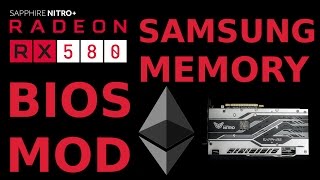 BIOS Mod: Sapphire Nitro RX580 8G SAMSUNG for Ethereum AMD Radeon GPU Mining BIOS Mod: Sapphire Nitro RX580 8G SAMSUNG for Ethereum AMD Radeon GPU Mining