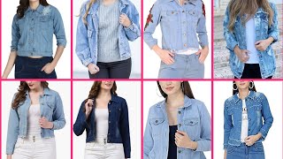 Different type Of Jacket!! Ladies Denim Jacket!!Denim Jacket Outfit Ideas!! Denim Jacket For Girl!! screenshot 5