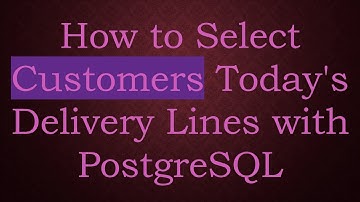 How to Select Customers Today