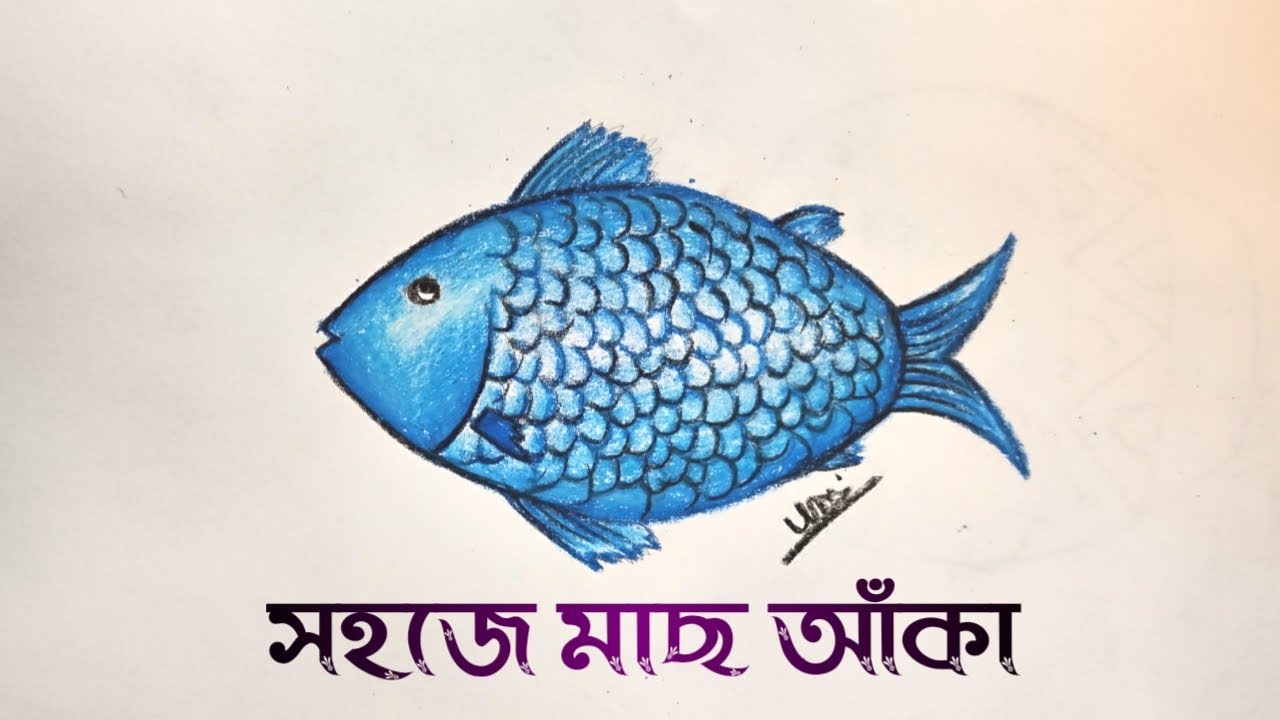 Drawing Tutorial//সহজে মাছ আঁকা//Drawing Fish - YouTube