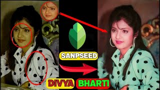 Divya Bharti Photo Retouch Video | Sanpseed Photo Edditing Tutorial | Hd Photo Retouch Sanpseed | screenshot 4