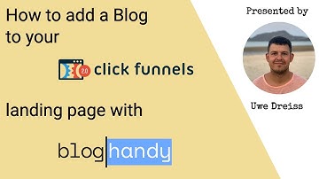 How to add a Blog to your Clickfunnels landing page with BlogHandy