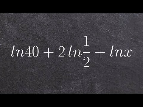 Condensing logarithmic expressions