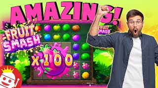 🍓 FRUIT SMASH 😱 SHORT AND SWEET EPIC BIG WIN! screenshot 1