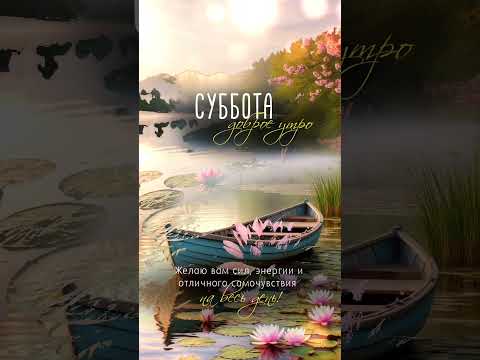 Суббота.Доброе утро.#доброеутро#суббота#пожеланиядоброгоутра#music#цитаты#мотивация#лето#природа
