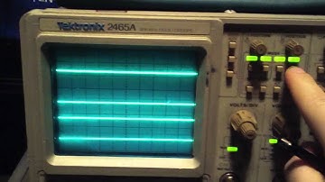 Testing out a used Tektronix 2465A