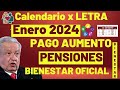 Este DIA DEPOSITAN PENSION ENERO✅ADULTO MAYOR BIENESTAR CONFIRMA Arranca AÑO con CALENDARIO OFICIAL😀