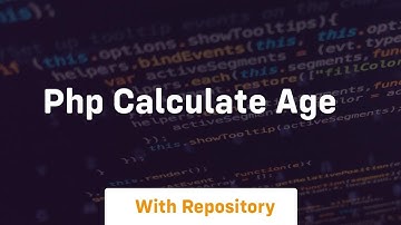 php calculate age