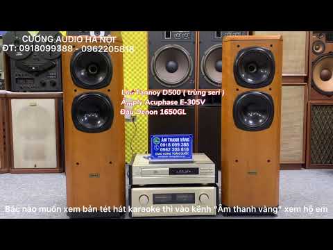 Video LOA TANNOY D500 MÀU GOLD LẠI CÒN TRÙNG SERI NỮA - youtube