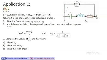 Grade 12 LS/GS | Chapter 10: Alternating Sinusoidal Current | RLC Circuit (Course Video) | Part Two