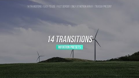 Rotation Transitions Premiere Pro Presets