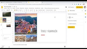 Presentaciones de Google Drive. Animaciones y transiciones