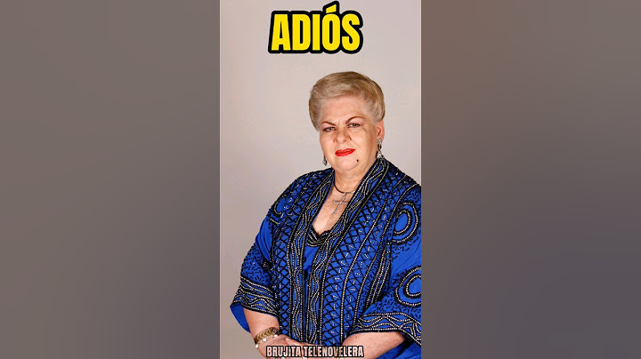 😭😭SAD GOODBYE Paquita La Del Barrio #tlnovelas #ventaneando