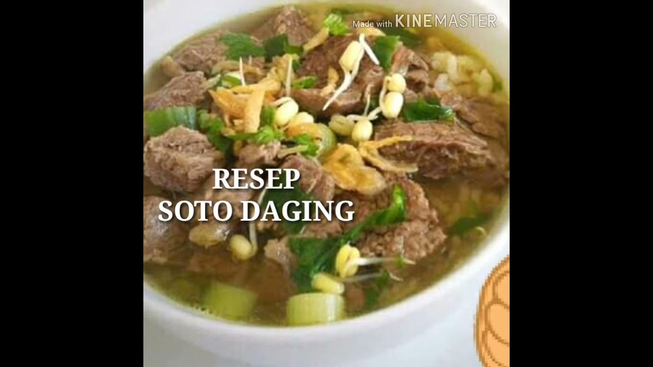 RESEP SOTO DAGING ENAK, LEZAT, DAN SIMPLE