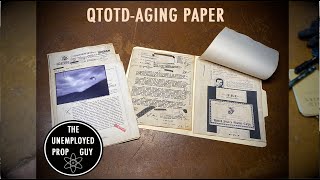 HOW TO AGE PAPER PROPS