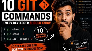 10 Git Commands Every Developer Must Know | Stop Using Only Push & Pull 🚀