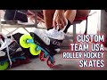 Custom tour volt pro roller hockey skates for team usa  2021 world championships