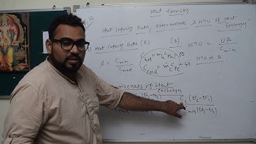 HT LECTURE SERIES EPISODE 10 HEAT CAPACITY RATIO,EFFECTIVENESS AND NTU OF HEAT EXCHANGER