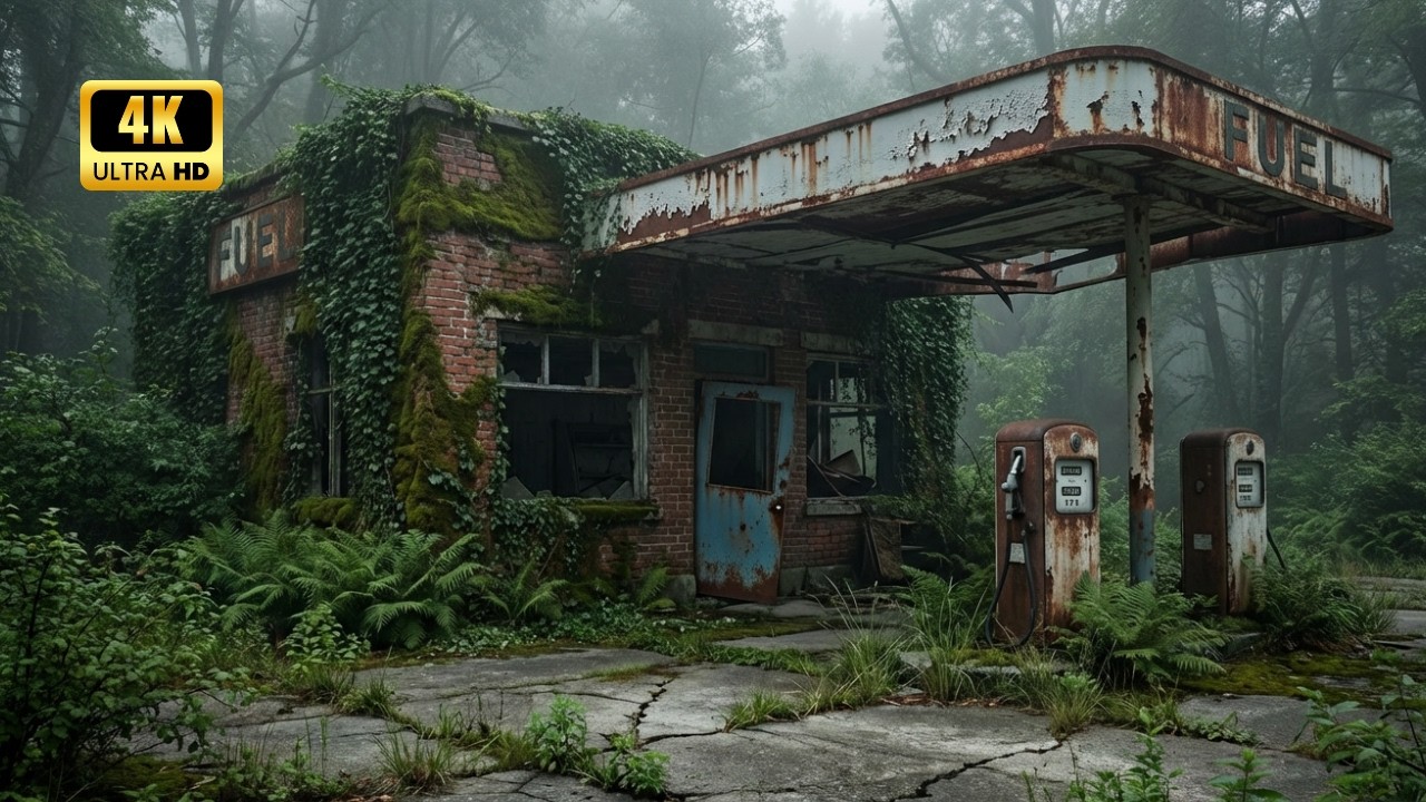 A Gas Station Abandoned for 100 Years in the Deep Forest