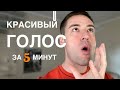 Бархатный голос за 5 минут. Упражнения для голоса. Звучи красиво и уверенно.