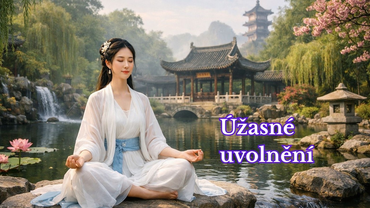 Meditace a procházka čínskou zahradou