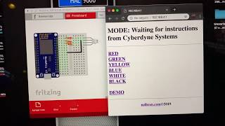 Arduino ESP8266 NodeMCU in Access Point mode with Web Server to Control an RGB Led