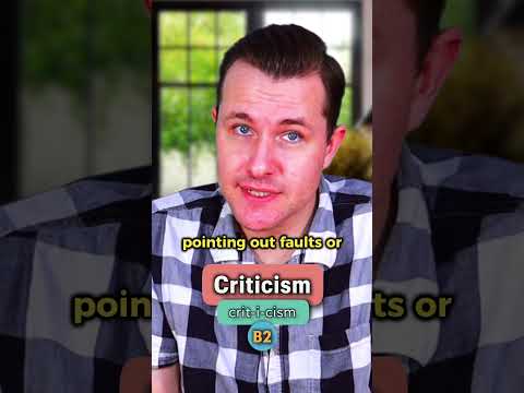 Criticism Meaning Pronunciation Synonyms And An Example Sentence English Word Of The Day