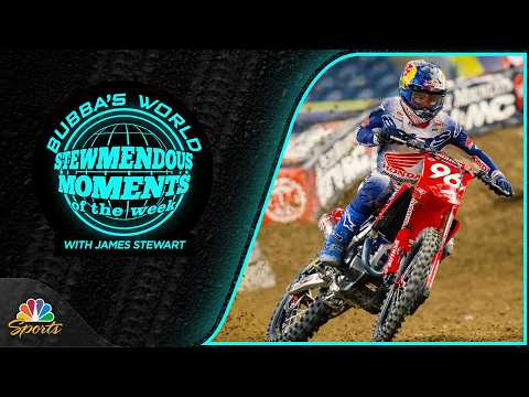 James Stewart's Top 10 Moments Of Supercross Round 11 In Detroit | Motorsports On Nbc