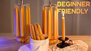 Hand-Dipped Beeswax Candles | Beginner's Guide To Making Taper Candles