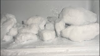 CLEAN MY FREEZER WITH ME | LEFTOVERS | ASMR ICE EATING screenshot 4