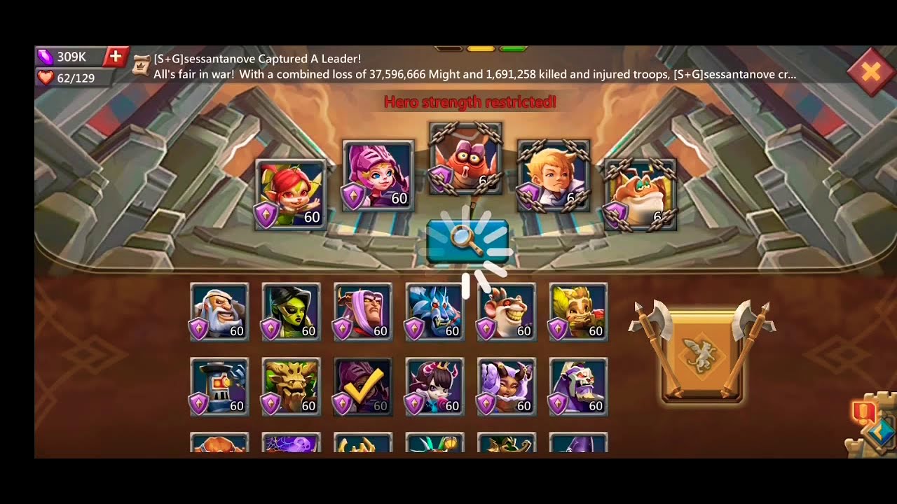 Limited Challenge : Stage 06 Darkness Calls (Jonas - Dark Follower) - Lords Mobile