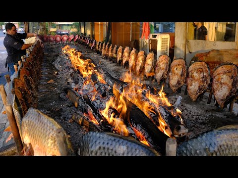 Iraqi Masgoof Fish | Turkish Tourt Fish From Farm to Table | Syrian Seabream Fish | All in one Video