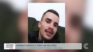 Homem é morto a tiros em...