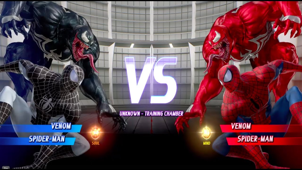 Black Spider-man and Venom vs Spider-man and Carnage MARVEL VS ...